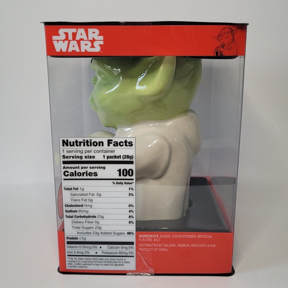 Star Wars Yoda Ceramic Goblet with Hot Chocolate Cocoa Mix NEW Whimsical Disney - Picture 4 of 8